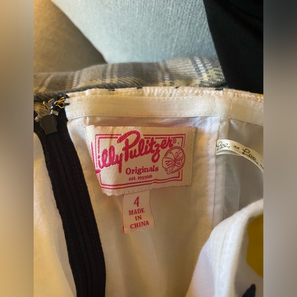 Lilly Pulitzer Original Regency Bubble Dress Bright Navy Look Lady Bug - Picture 5 of 8